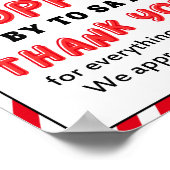 Appreciation Week Sign, Personeel Appreciation Sig Poster (Hoek)