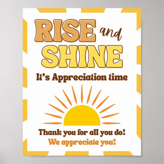Appreciation Week Sign, Personeel Appreciation Sig Poster (Voorkant)