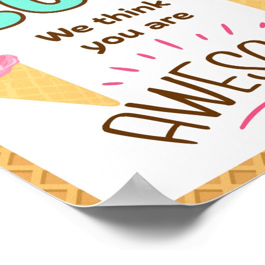 Appreciation Week Sign, Personeel Appreciation Sig Poster (Hoek)