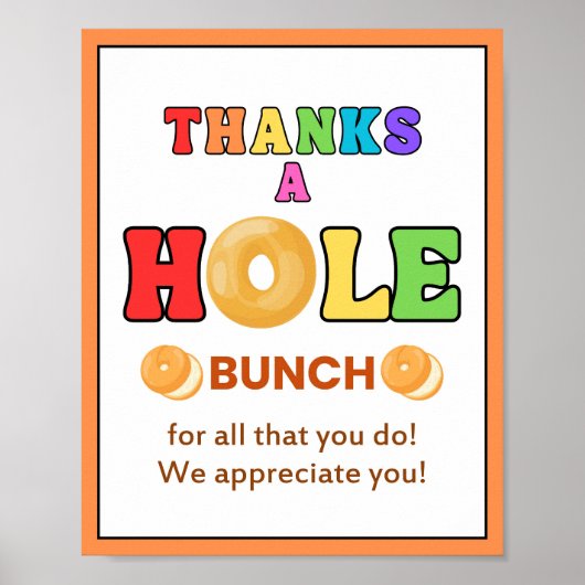 Appreciation Week Sign, Personeelswaardering Poster (Voorkant)