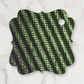 Appreciezer Symbolisch Eenvoudige Groene Striped D Bedankjes Labels (Achterkant)