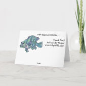 AppreciOCEAN cartoon vis grouper dank je kaart (Achterkant)