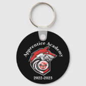 Apprentice Academy Red Wolf, gepersonaliseerde ron Sleutelhanger (Voorkant)