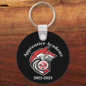 Apprentice Academy Red Wolf, gepersonaliseerde ron Sleutelhanger (Voorkant)