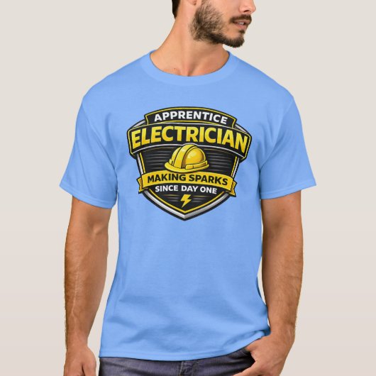 Apprentice Electrician Making Sparks Shirt (Voorkant)