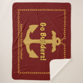 Apprentice School “Go Builders” Sherpa Blanket Sherpa Deken (Voorkant)