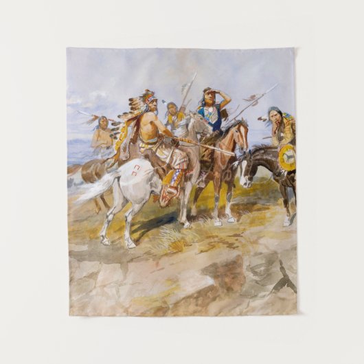 Approach of the White Mannen, 1897 by Russell Wandkleed (Voorkant)