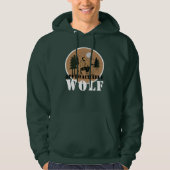 Approachable Wolf ( Green ) Hoodie (Voorkant)