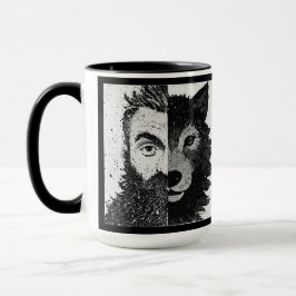 Approachable Wolf : Half Wolf Mug Mok