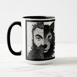 Approachable Wolf : Half Wolf Mug Mok