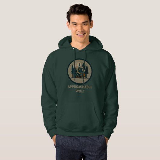 Approachable Wolf Hoodie (Voorkant volledig)