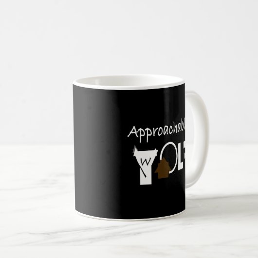 Approachable Wolf Mug by JHT  Koffiemok (Voorkant rechts)
