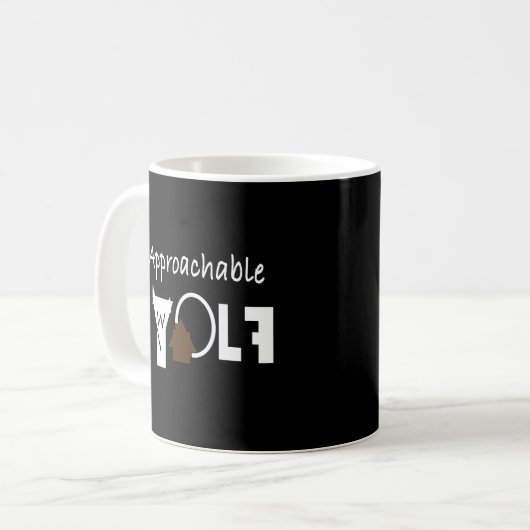 Approachable Wolf Mug by JHT Koffiemok (Voorkant links)