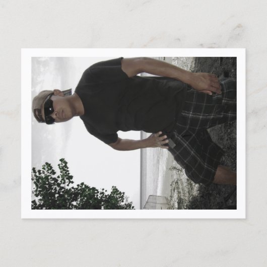 Approachable Wolf Post Card Print Briefkaart (Voorkant)