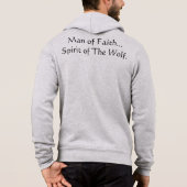 Approachable Wolf/Spirit of The Wolf Zip Up Hoodie (Achterkant)