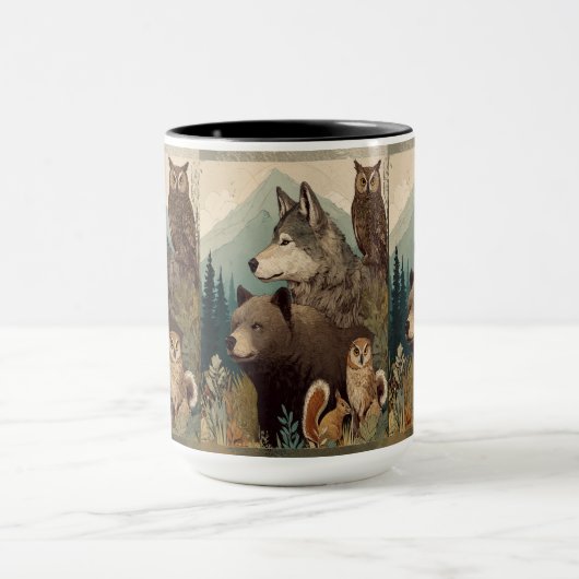 Approachable Wolf : Wilderness Mug Mok (Midden)