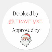 Approved by Santa Ronde Sticker (Voorkant)