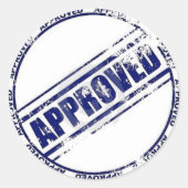 Approved Ronde Sticker (Voorkant)