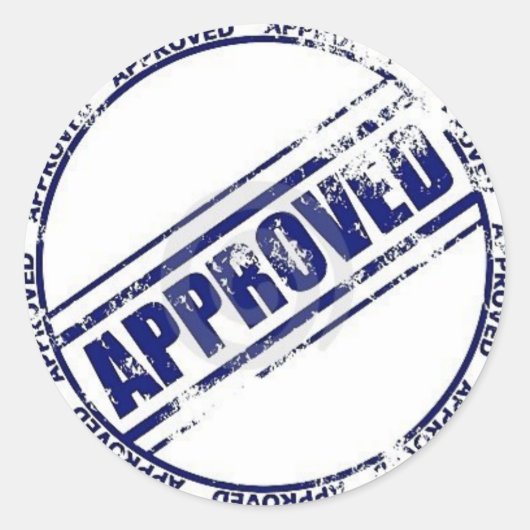 Approved Ronde Sticker (Voorkant)
