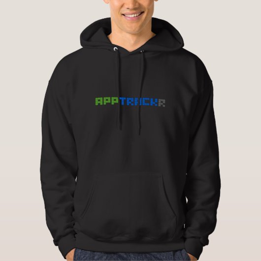 Apptrackr Hoodie Black (Voorkant)