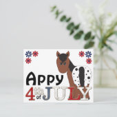 Appy 4th of July Appaloosa Horse Post Kaart (Staand voorkant)