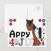 Appy 4th of July Appaloosa Horse Post Kaart (Voorkant / Achterkant)