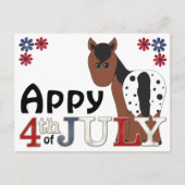 Appy 4th of July Appaloosa Horse Post Kaart (Voorkant)