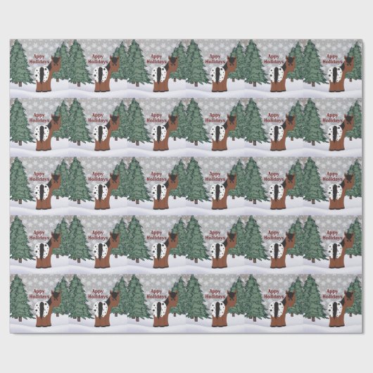 Appy Feestdagen Blanket Appaloosa Horse Kerstmis Cadeaupapier (Vlak)