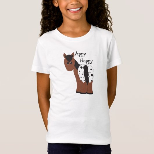 Appy Happy Blanket Appaloosa Paard T-shirt (Voorkant)