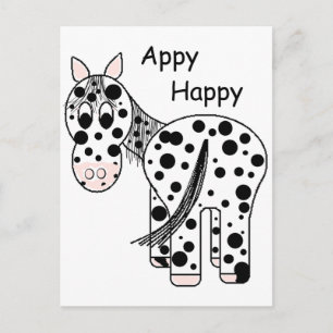 Appy Happy - Leopard Appaloosa Briefkaart