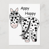 Appy Happy - Leopard Appaloosa Briefkaart (Voorkant)