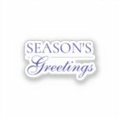  appy New Year Merry Christmas Holiday Sticker (Voorkant)