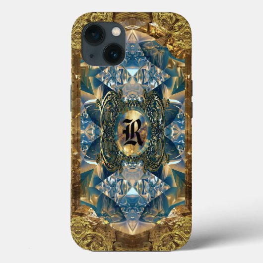 Aprallet Baxter Victoriaans monogram Case-Mate iPhone Case (Achterkant)