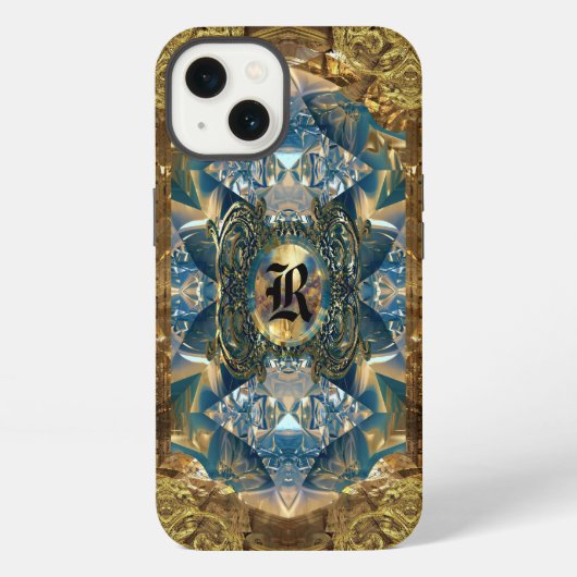 Aprallet Baxter Victoriaans Monogram iPhone Hoesje (Achterkant)