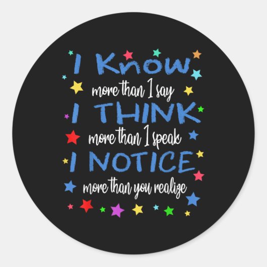 Apraxia Awareness Shirt Liefde & amp; Ondersteunin Ronde Sticker (Voorkant)