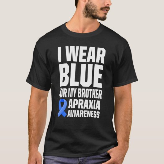Apraxia Awareness Survivor Draag Warrior 12 T-shirt (Voorkant)