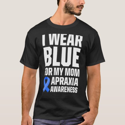 Apraxia Awareness Survivor Draag Warrior 1 T-shirt (Voorkant)