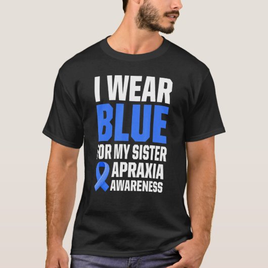 Apraxia Awareness Survivor Draag Warrior 25 T-shirt (Voorkant)