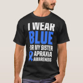 Apraxia Awareness Survivor Draag Warrior 25 T-shirt (Voorkant)