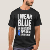 Apraxia Awareness Survivor Draag Warrior 2 T-shirt (Voorkant)