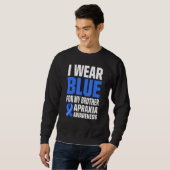 Apraxia Awareness Survivor Draag Warrior 35 Trui (Voorkant volledig)