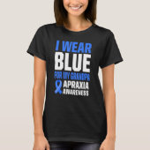 Apraxia Awareness Survivor Draag Warrior 7 T-shirt (Voorkant)