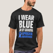Apraxia Awareness Survivor Draag Warrior 9 T-shirt (Voorkant)