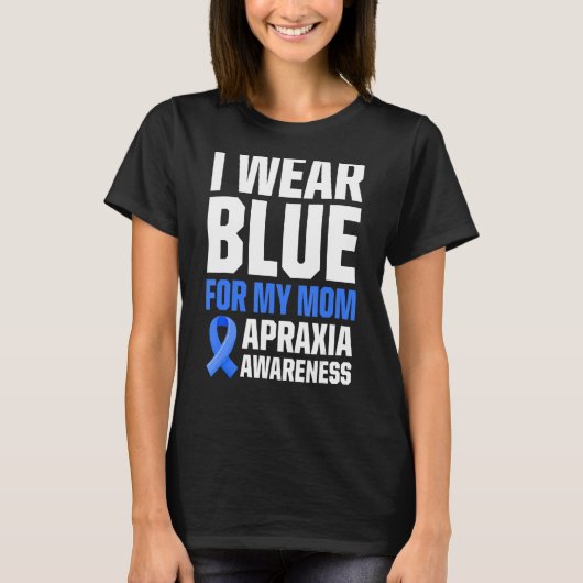 Apraxia Awareness Survivor Draag Warrior T-shirt (Voorkant)