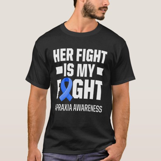 Apraxia Awareness Survivor Fight Warrior 4 T-shirt (Voorkant)