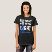 Apraxia Awareness Survivor Fight Warrior 6 T-shirt (Voorkant volledig)