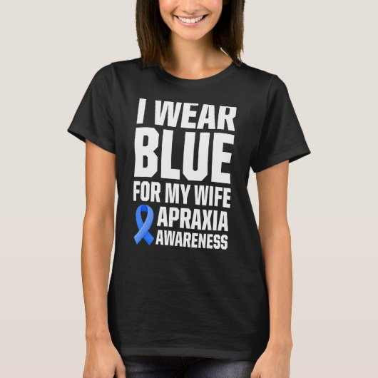 Apraxia Awareness Survivor Wear Warrior 2 T-shirt (Voorkant)