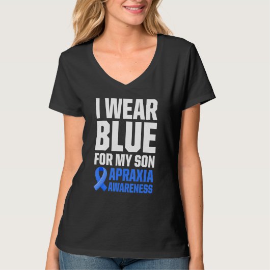 Apraxia Awareness Survivor Wear Warrior 4 T-shirt (Voorkant)