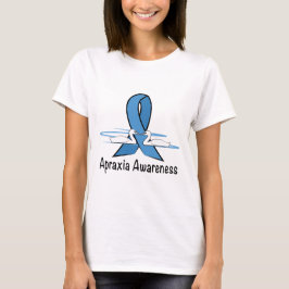 Apraxia Awareness Swans and Ribbon T-shirt