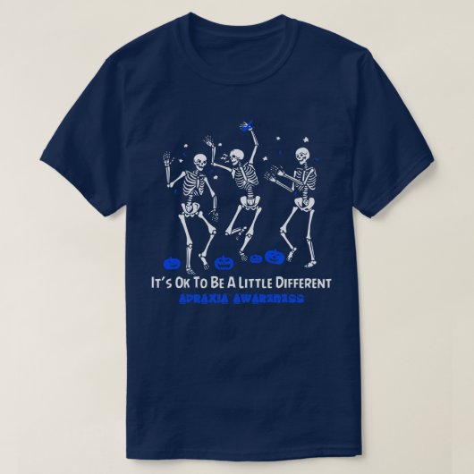 Apraxia Bewustzijn Het is OK om een beetje anders  T-shirt (Design voorkant)